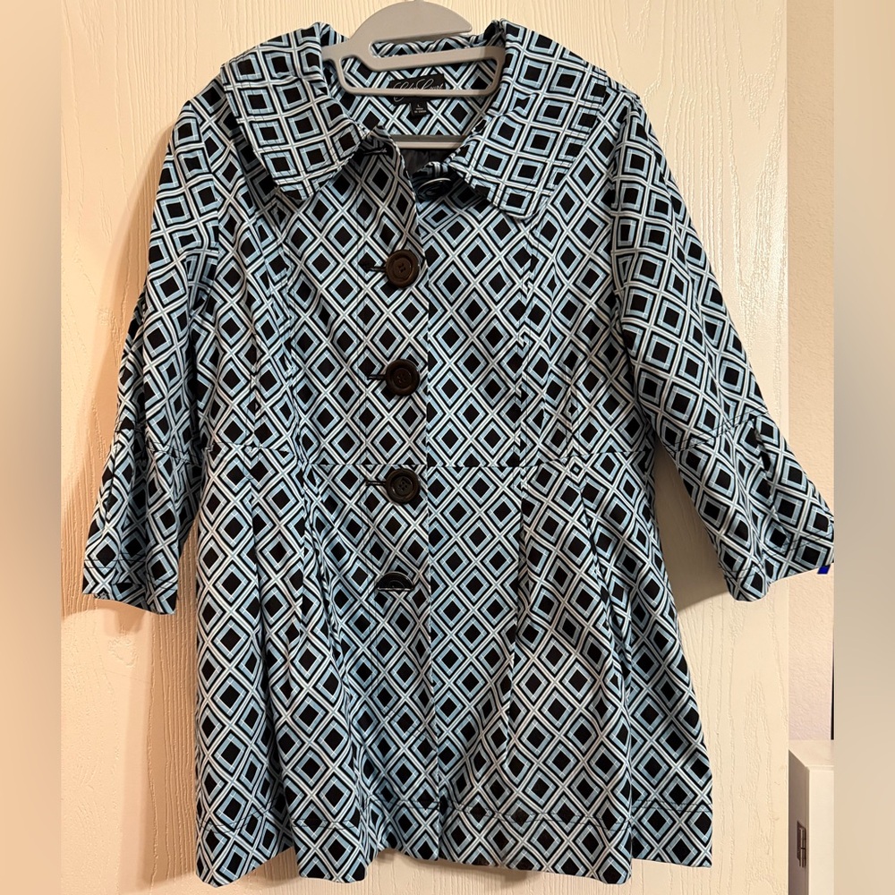 Geometric Patterned Trench Coat